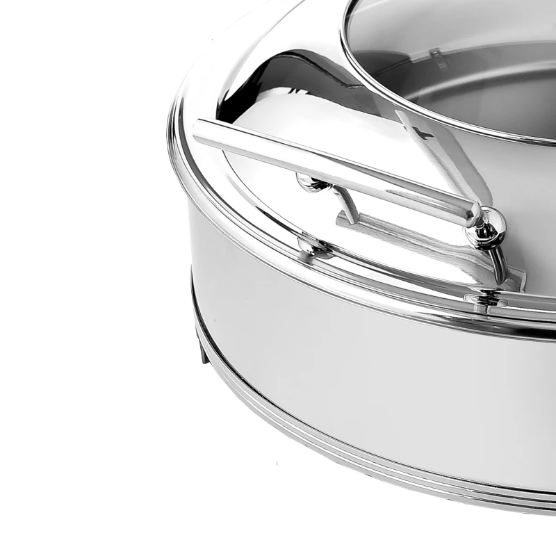 Stainless steel round chafing dish hotel chafing dish food warmer buffet Meal stove
