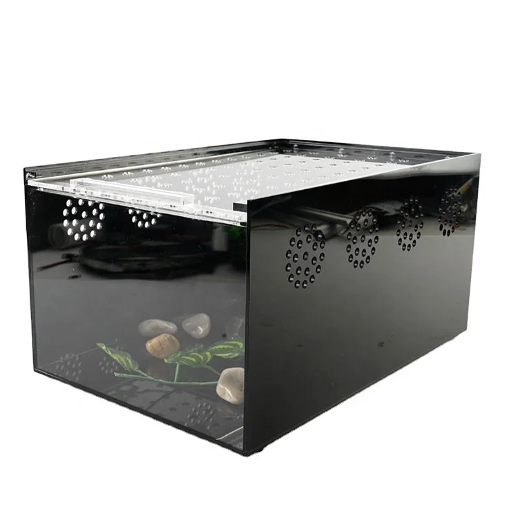 customizing professional Insect Cage Reptile Terrariums Sliding Cover Type Feeding Box