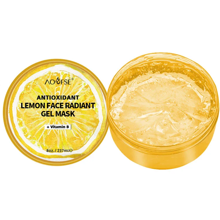 Skin Care Products Private Label Night Gel Sleeping Facial Mask Brightening Lemon Face