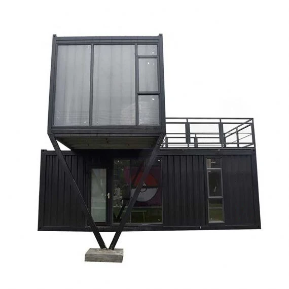Fast install Steel Structure Prefabricated Luxury Prefab House Two Storey Shipping Container Houses