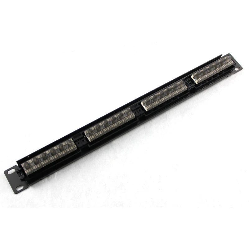 Сетевая патч-панель UTP RJ45 Cat6 24 порта совместимая с кабельным соединением 1U