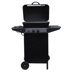 Most Popular Model Garden Camping Gas Griddle Grill Black Outdoor Barbecue Grill with visible window