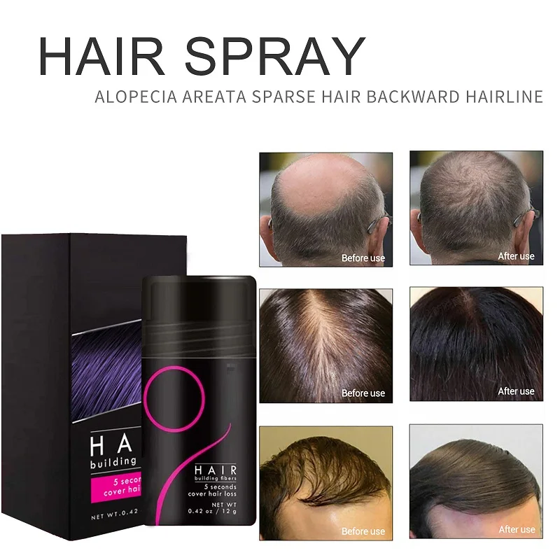 Factory Wholesale Hair Loss Treatment Hair Wigs Keratin Hair filling Fiber Powder