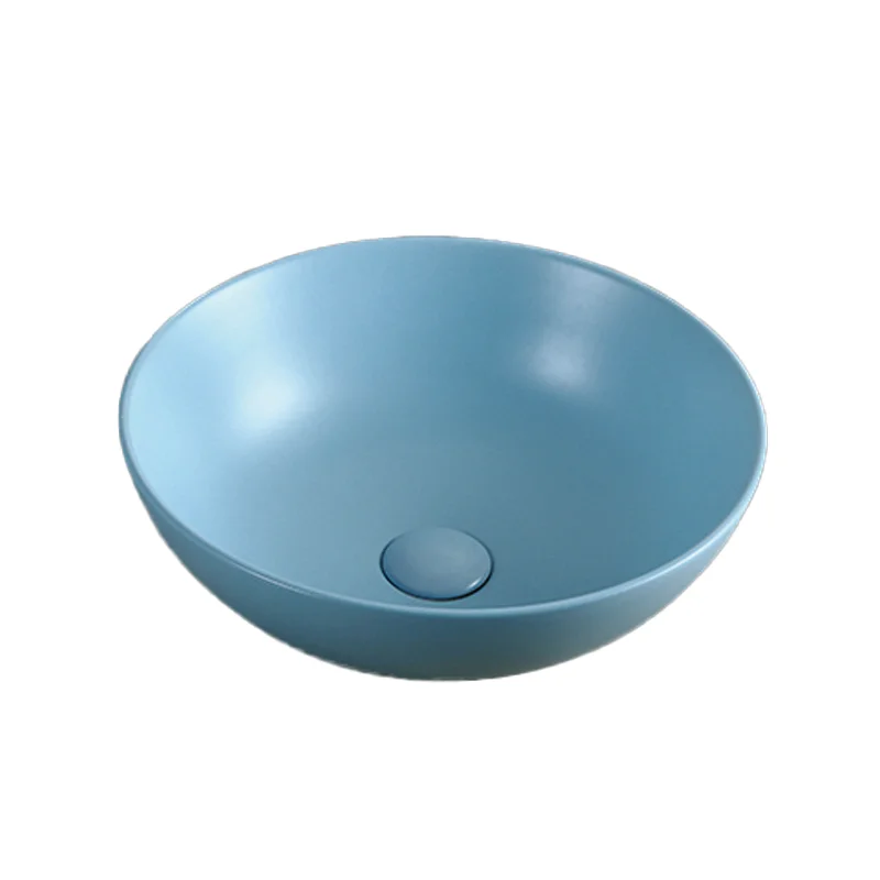 Круглая раковина Chaozhou, художественная раковина над счетчиком, матовая раковина, раковина для ванной комнаты