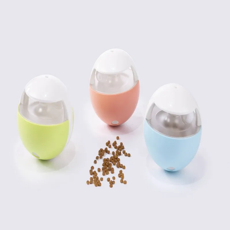 Tumbler Auto Pet Slow Feeder Treat Ball Dog Toy for Pet Increases IQ Interactive Food Dispensing Ball Dog Cat Slow Feed Bowl