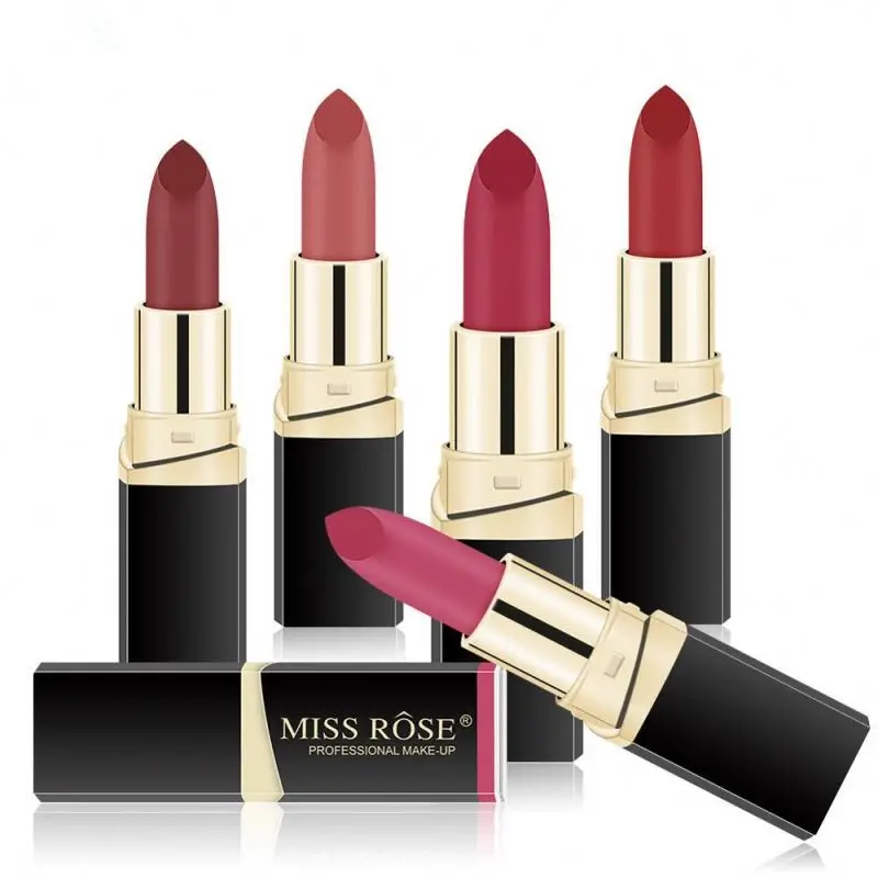 Miss Rose long lasting Moisturizing Black Tube  Matte Lipstick