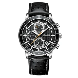 ODM Silicon Band Waterproof Sports Watch Luxury Japan Quartz Chronograph Movement Mens Watches in Wristwatches