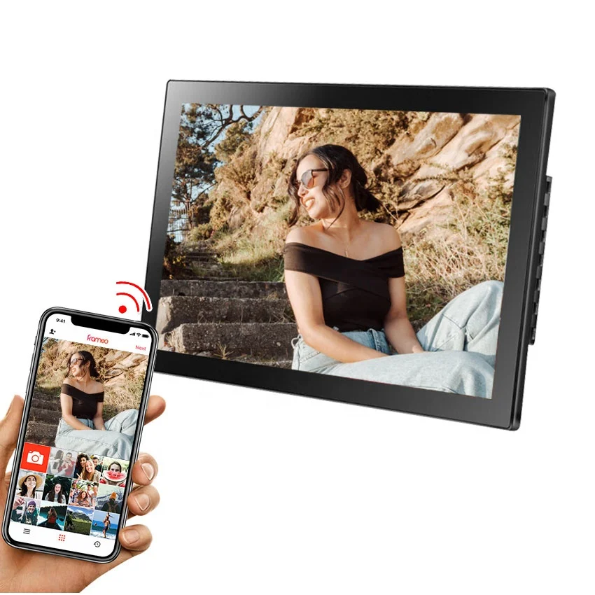 Family chinese hd digital picture photo frame video 7 10 15 30 32 inch wifi mini square acrylic digital photo frame with wifi