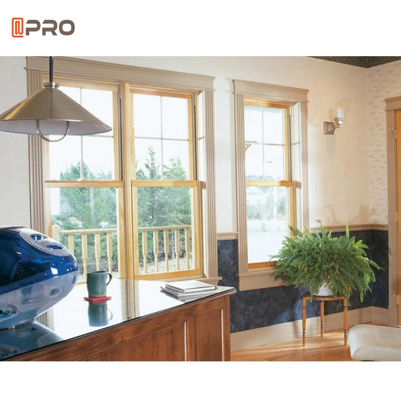 American UK Popular Style Standards Aluminium Thermal Break Anti Theft Aluminum up Down Single/Double Hung Window with Nets Line