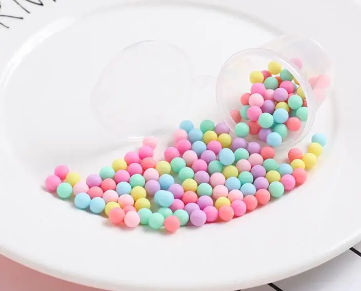 Artificial Macaron Plastic Beads DIY Colorful Beads Ornaments  Phone Shell Accessories