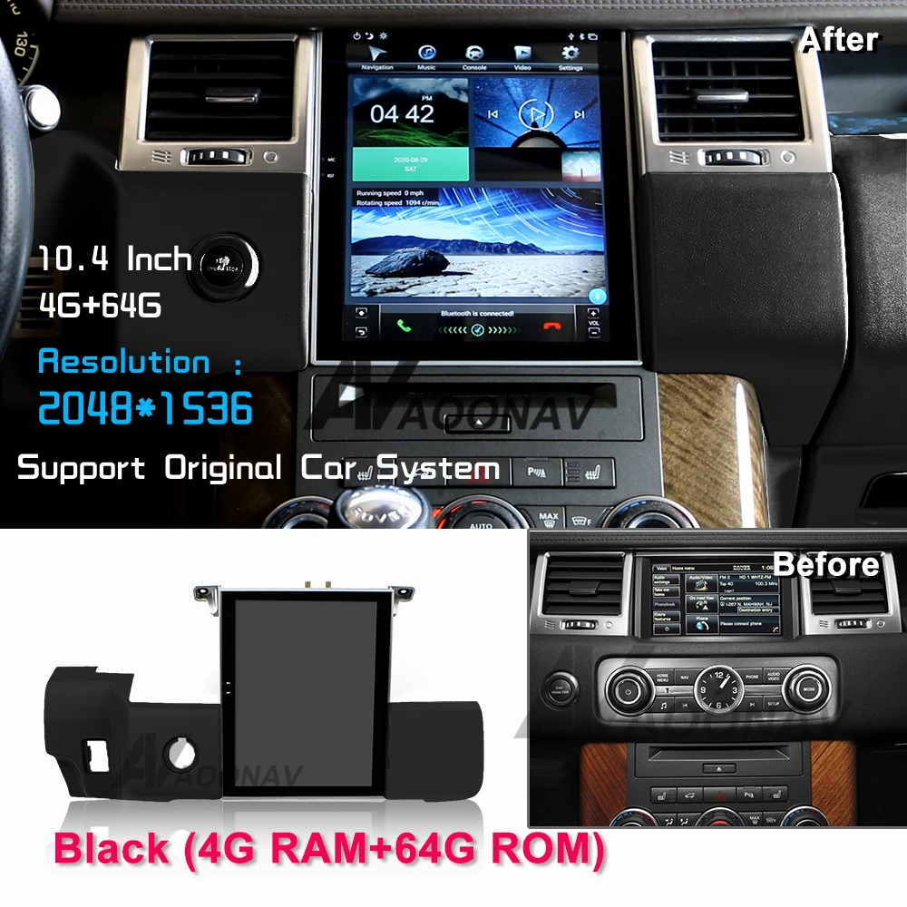 Car touch screen stereo For Land Rover Range Rover Sport 2009-2013 car radio multimedia player GPS navigation tape recorder