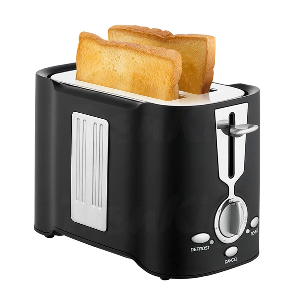 LFGB CB ETL Logo customizable self centring Extra Wide Slot 2 Slice Pop up Toaster