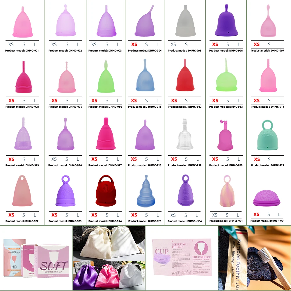 New Arrivals Long-Lasting Protection Menstrual Cups Medical Silicone
