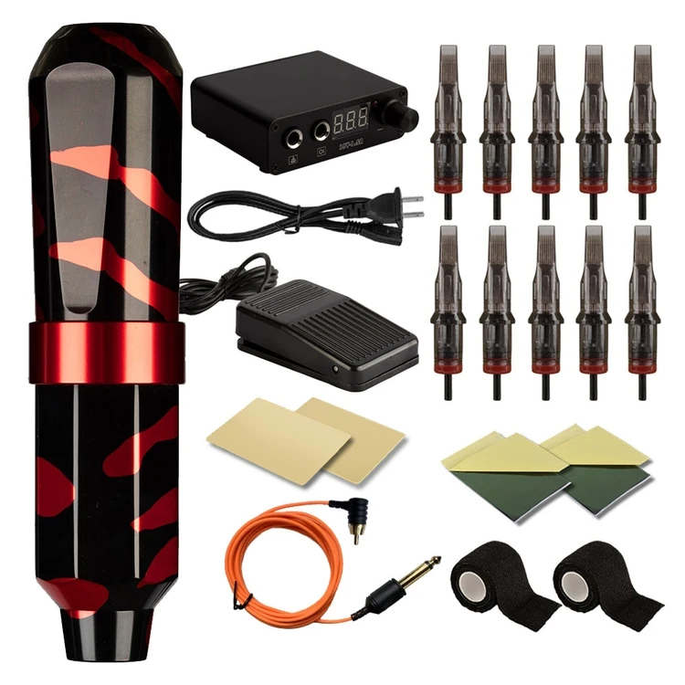 Top Quality 2022 New Design Set Glitter Tattoo Kits Laser Tattoo Machine Wireless