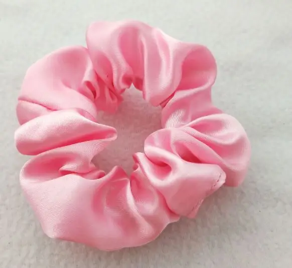 Scrunchies Ties Bulk Satin Women Elastic Wholesale Cheap Fabric Ponytail Hair Scrunchies