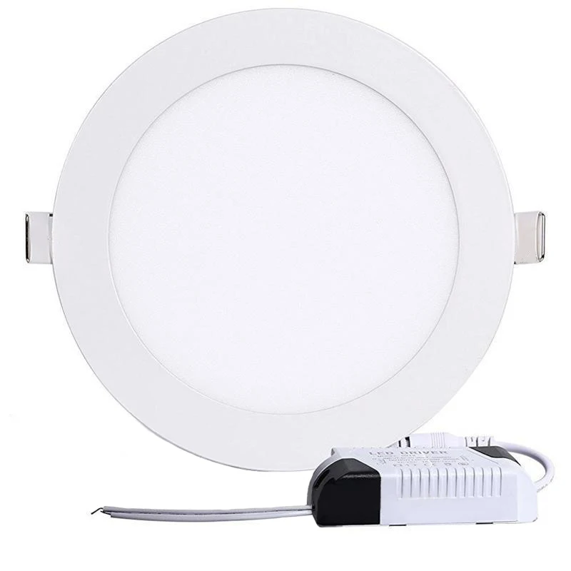 Isolated Driver Led Chips Ra 80 Round Shape Slim Pop Led Panel Light 12w Home Lighting
