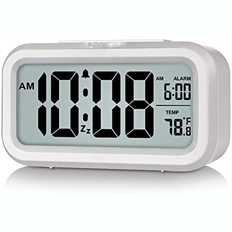 wholesale cheap smart Digital Alarm Clock Large Display LED Mirror LED Clock Surface for Makeup home decor Mirror table clock