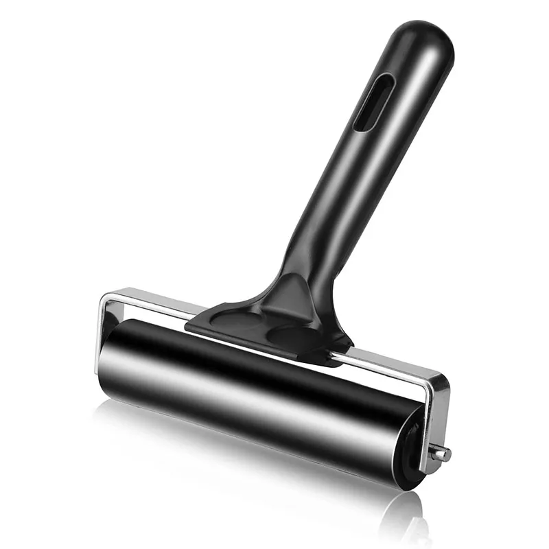 20cm Construction Tools Printmaking Stamping Wallpaper Gluing Application Glue Rubber Brayer Roller