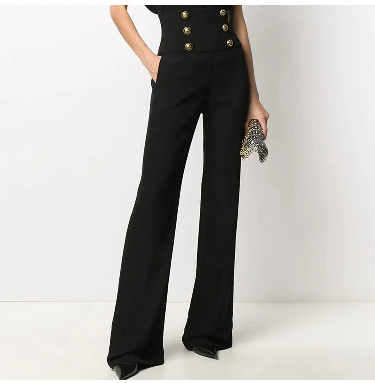 2023 New arrival wholesale women pants trousers fashionable slim high waist office blazer pant ladies long  pants
