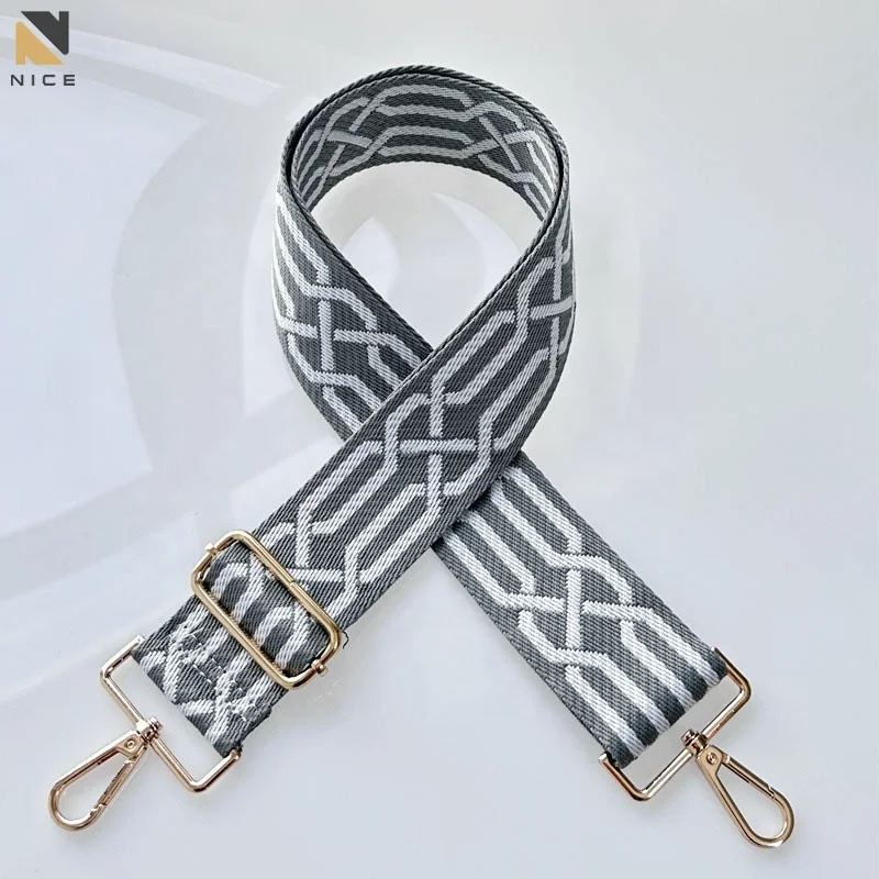 Wholesale Colorful Wide Shoulder Strap Replacement Fashionable Webbing Bag Strap Adjustable crossbody Bag Straps for DIY Handbag