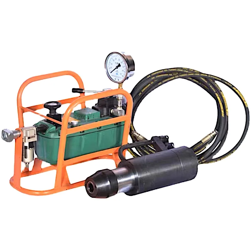 TY8A125 Pneumatic Jacks + Pump tensioning cables 21.8mm Strand, 250 KN steel reinforcement, wire and multiple-core steel strands