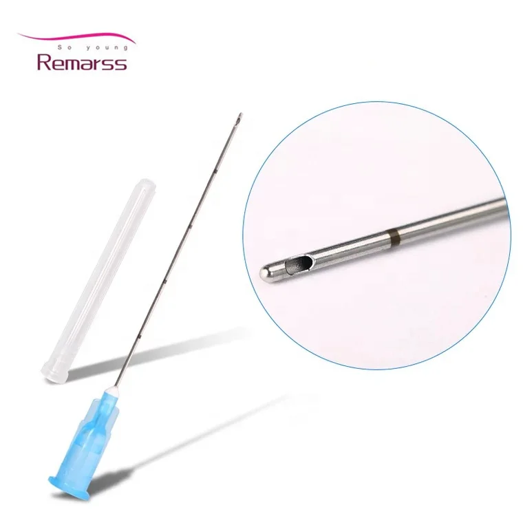 High quality fine micro cannula 23g 50mm medical safety micro cannula with scale