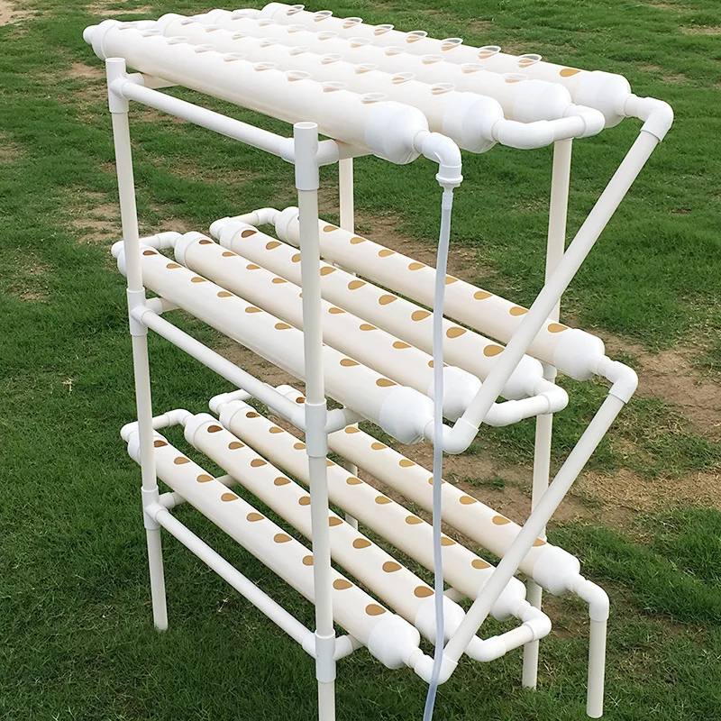 NFT Greenhouse Hydroponic Vertical Growing Systems 108 Holes