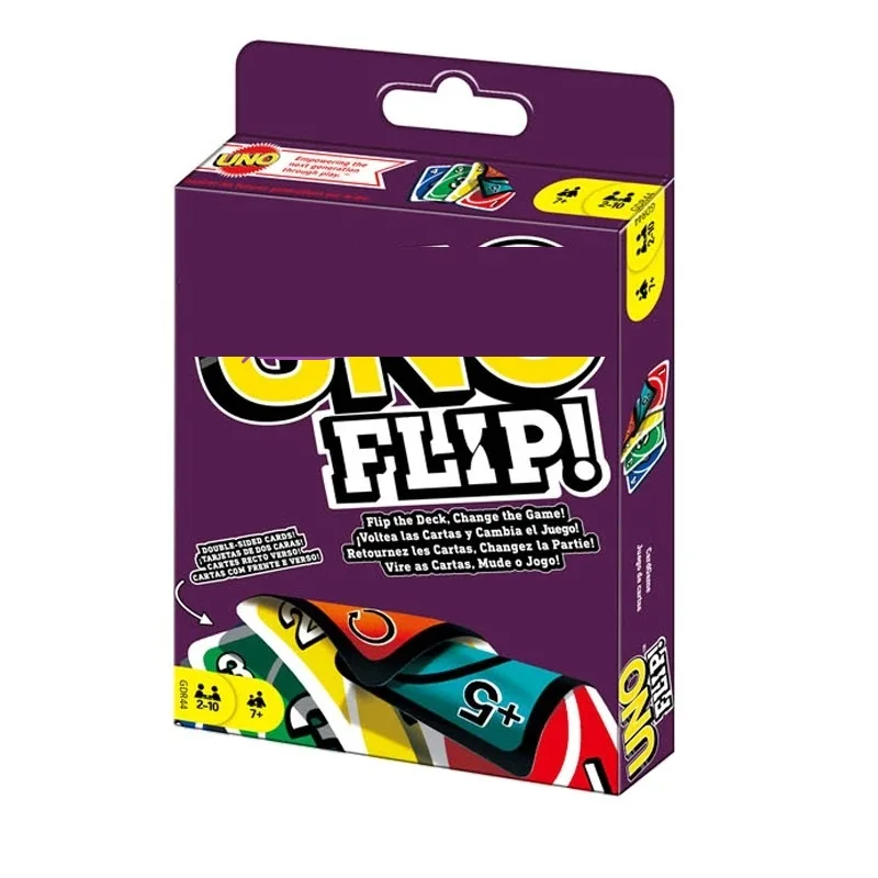 UNOFLIPs! Board Games Playing Cards Wholesale No Mercys Harry Mario DBZ DOS Card Game for Children Adults Kid Birthday Gift Toys