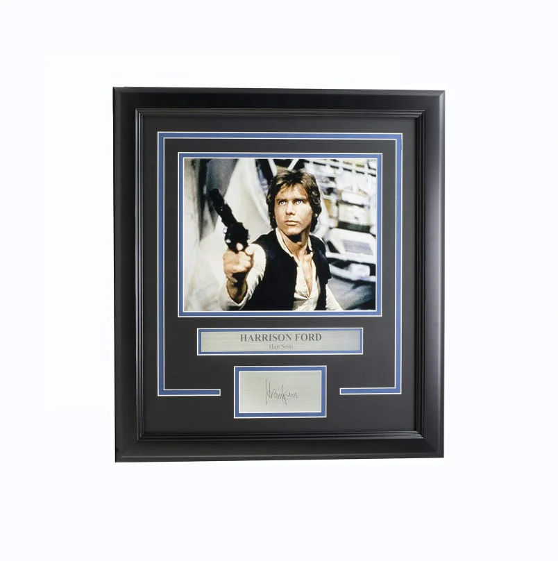 Custom handmade tiger woods signed photo frames wood decoration wall decor wood craft for supplies Graduation certificate frame