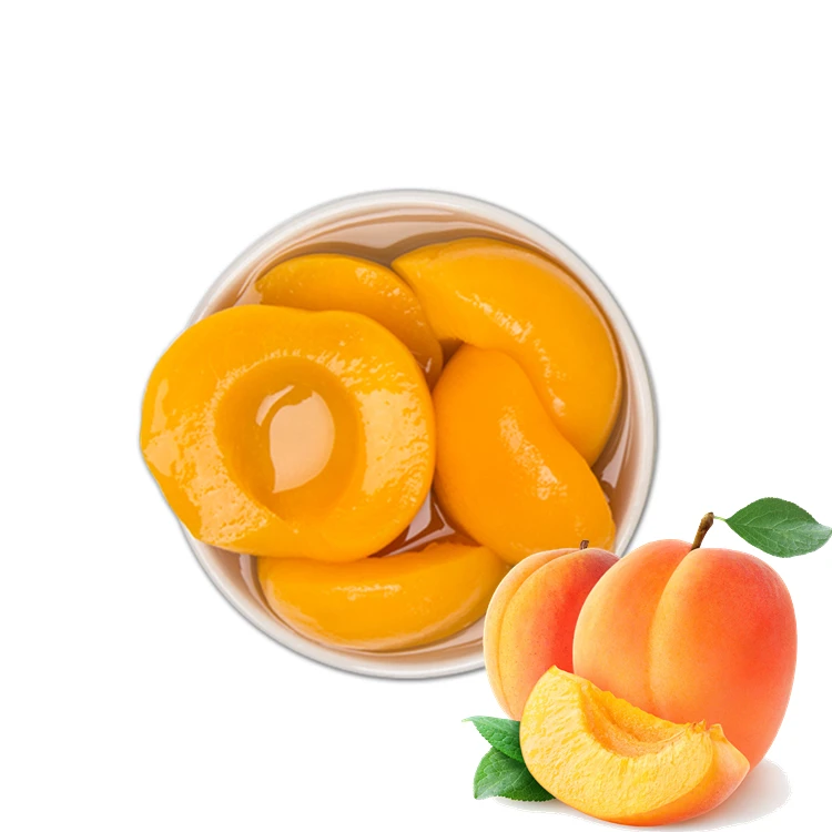 100% fresh Canned Fruits canned yellow peach In Halves Sweet Flavor