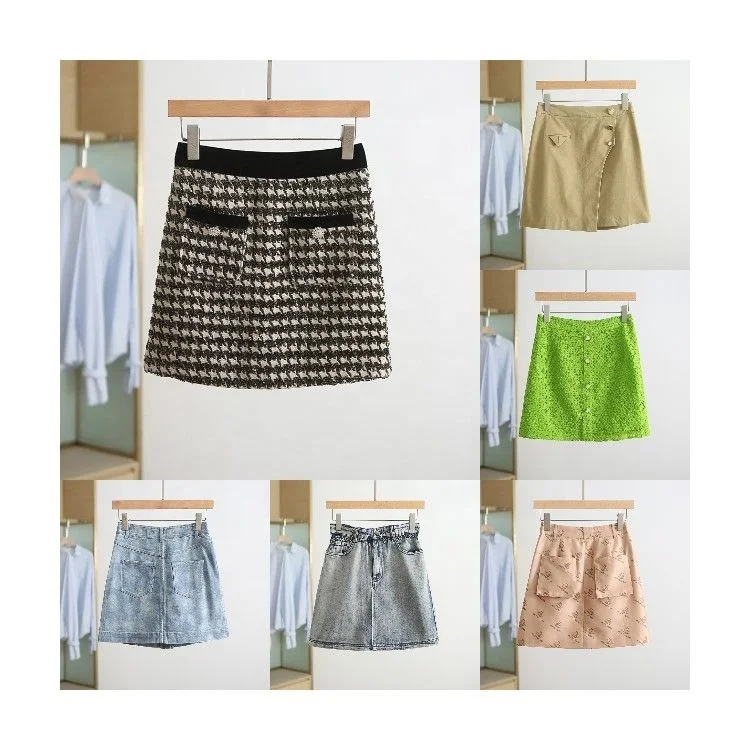 High Waisted Crimson Skirt for Women 100% Cotton Jersey Knit Solid Pattern with Sexy Style and Compression Lined Mesh Short