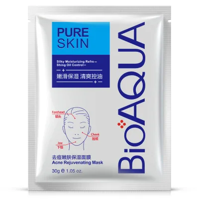 BIOAQUA питательные увлажняющие частная этикетка по уходу за кожей лечение акне против уменьшает поры отбеливающая маска для лица парк Спрингс аккор