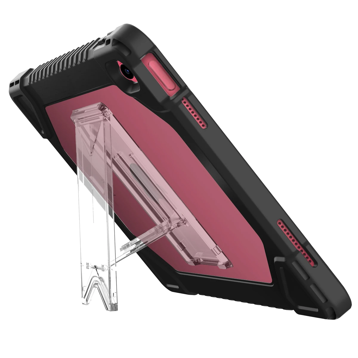 TPU Rugged Clear Back Case for iPad 10.9 10th Generation case with built in screen protector and kick stand, support Logo print