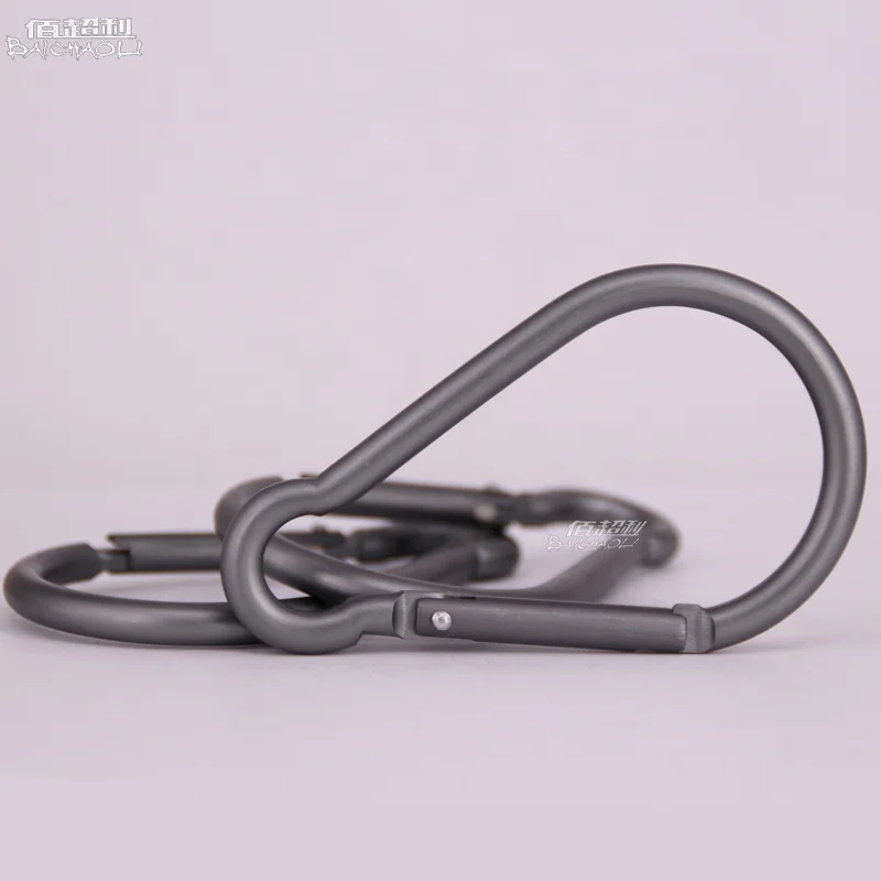 Baichaoli 10# gray  light bulb Aluminum alloy  snap hooks carabiner