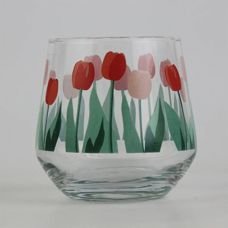 280ml tulip flower glass domestic water cup