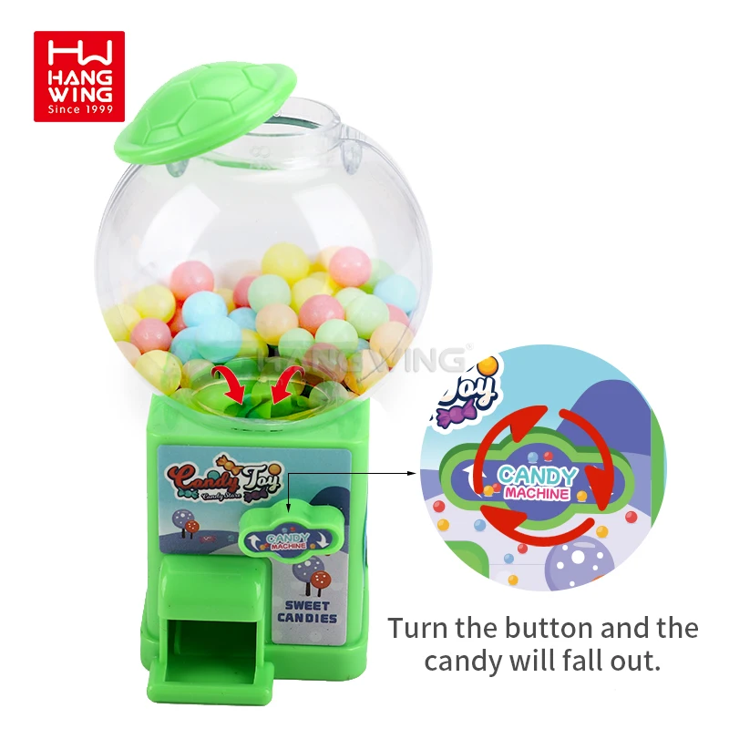 HW Mini Sweet Candy Vending Machine Jelly Bean Candy Toy Ball Gum Ball Dispenser Machine for Kids