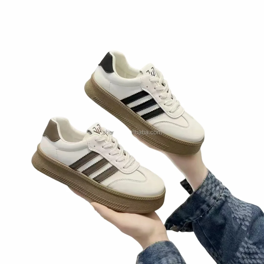 Sports Shoes,Thick Soled Casual Board Shoes,New Leather Versatile,High Rise Soft Soled Shoes