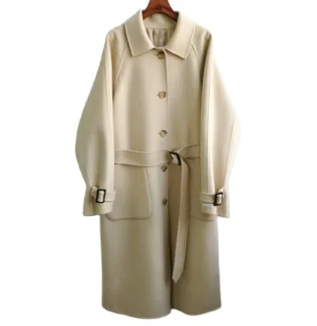 2021 Grid  wool80%  short coat cashmere