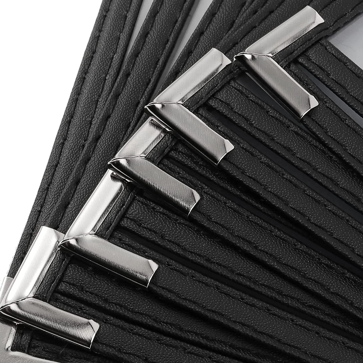 8.5 x 11 Inches Menu Cover Single Page Double View Menu Sleeves with Double Stitched Menu Cover for Restaurant Drink