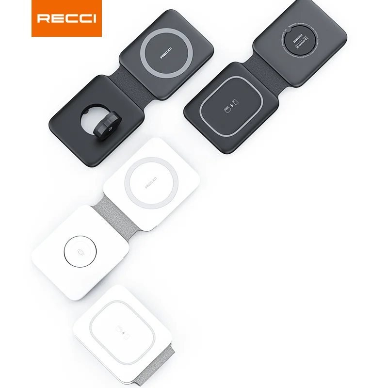 Mobile Phones Holder 2023 Wholesale Wireless Charger 3 in 1 Stand 15W Fast Wireless Charging Adapter for iphone 14 Charger