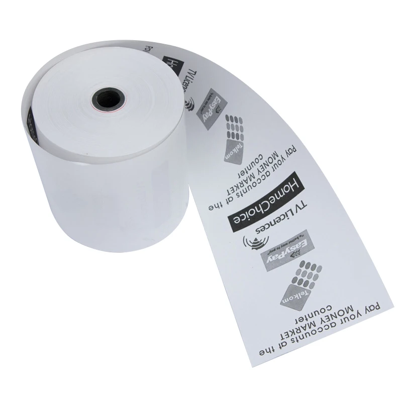 BPA Free Supermarket Receipt Tape 48gsm Pure Wood Pulp Pos Cash Register Roll Thermal Paper 57x50mm