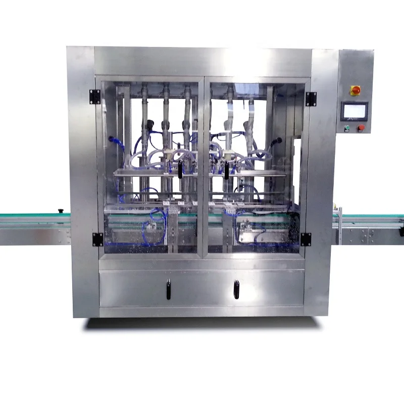Full set low price automatic 4 heads filling locking capping and labeling machine packing line for glass bottle wine/liquor