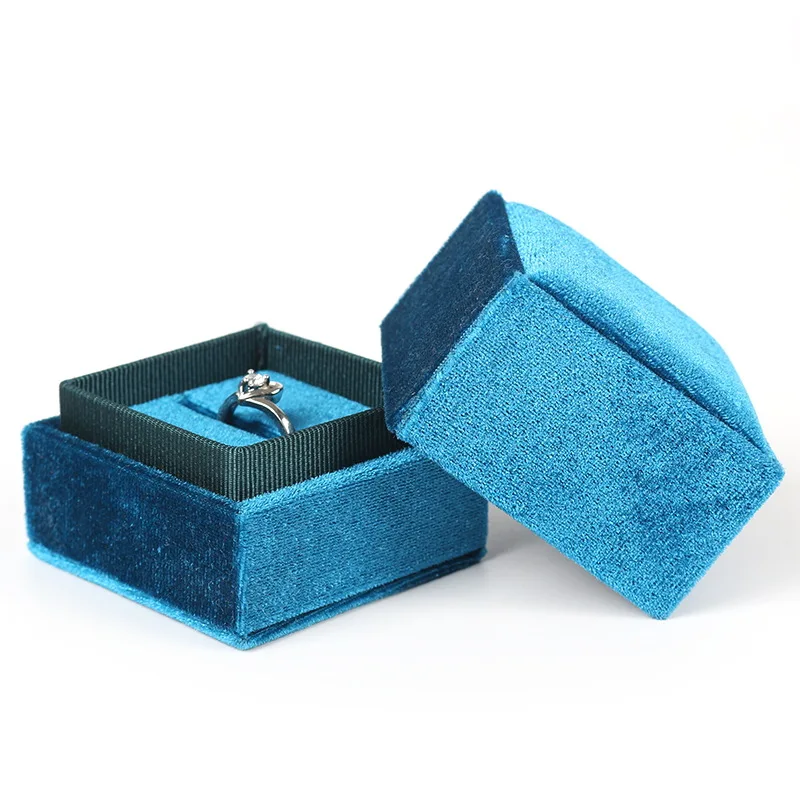 Custom logo Jewelry Velour Gift Boxes Necklace Box Storage