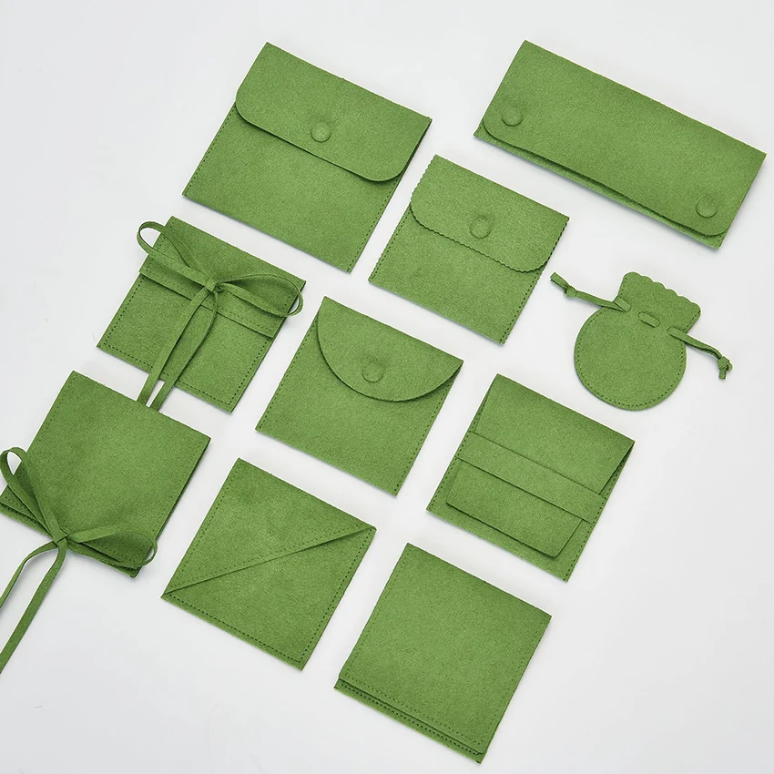 Custom Jewelry Cosmetic Pouch Cheap Small Gift Bag for Promotion Festival Present Earring Necklace Packaging Bag Travel Pouch