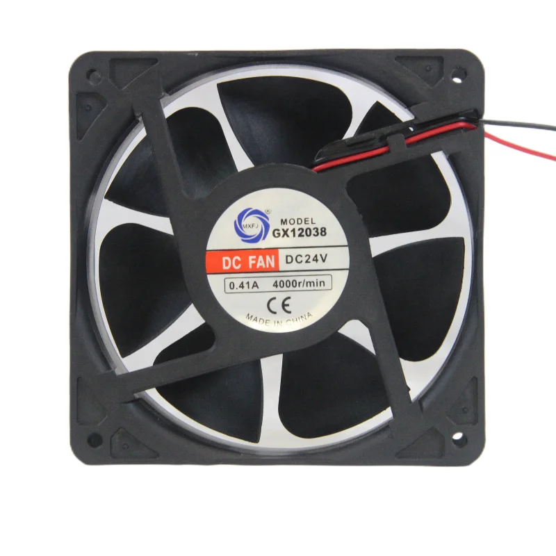 MEIXING GX12038 0.41A DC 24V BALL bearing 9.8W 3800RPM 127CFM 38dBA Axial Flow Radiator Fans Ventilation Exhaust Fan