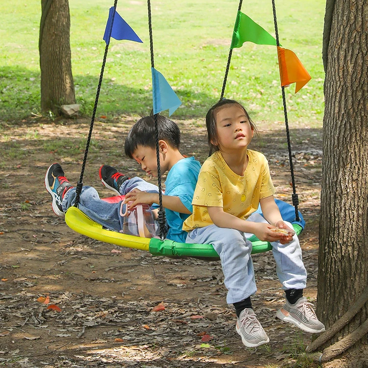 40 Inch Garden Swings for Sale Flying Saucer Tree Swing for Kids with Shoulder Straps swing