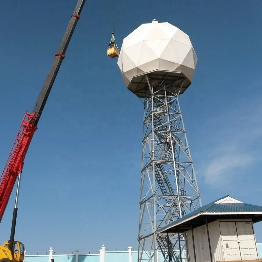 
Angular steel galvanized radar tower for Telecommunication with related accessories 