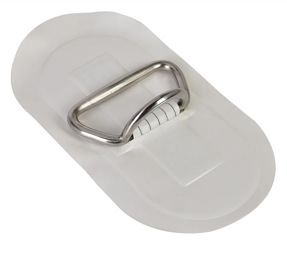D ring pad patch to stuck on sup board stainless steel inflatable boat kayak to connect accessory seat rope