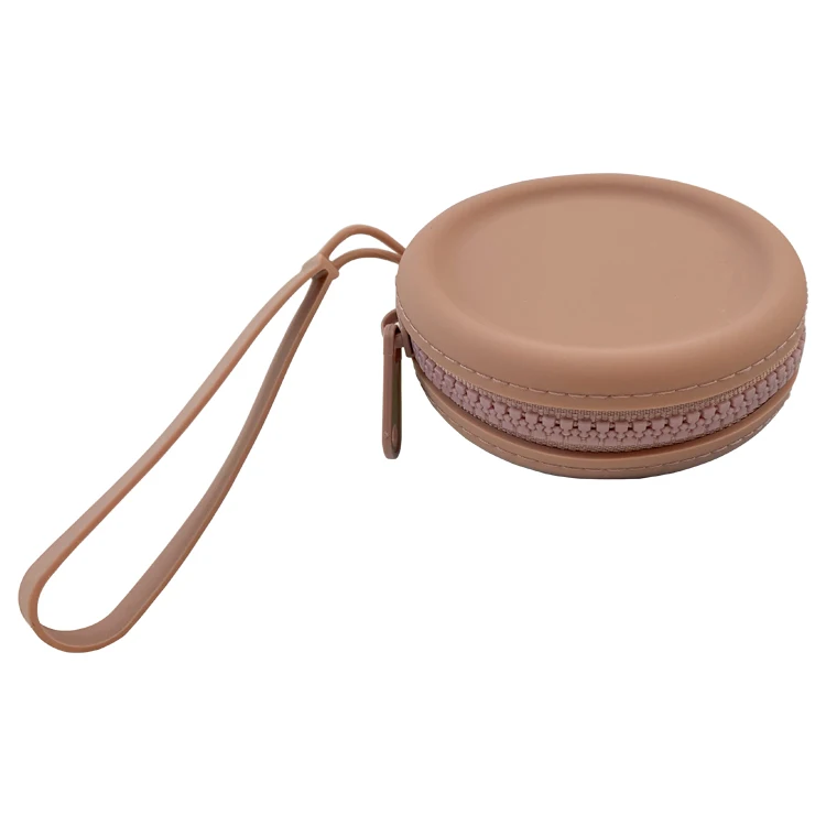 Custom Small Coin Purse Round Zipper Coin Purse Women Mini Coin Purse with strap