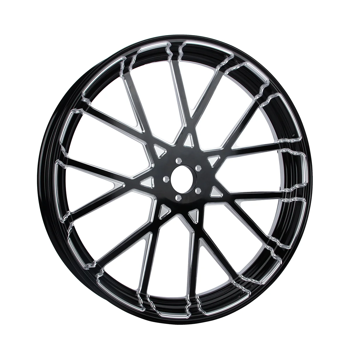 motorcycle retrofit forged aluminum rims with 23-inch hub